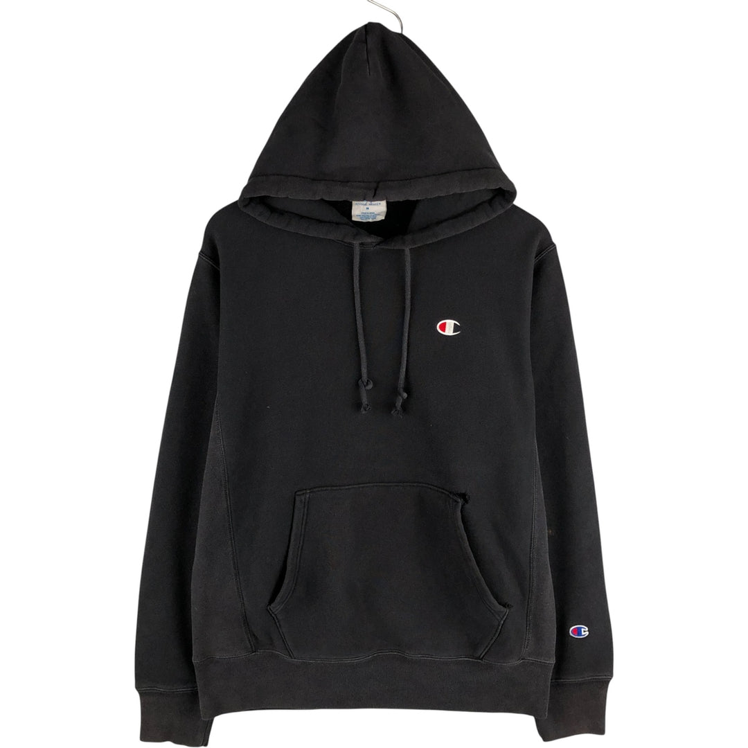 Champion REVERSE WEAVE Reverse Weave Sweat Pullover Hoodie Men's M cotton black type Vintage Second Hand