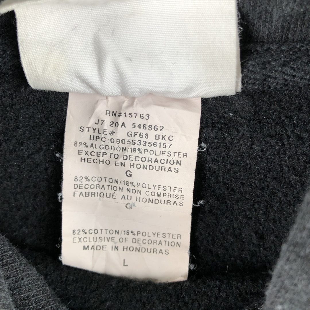 Champion REVERSE WEAVE Reverse Weave Sweat Pullover Hoodie Men's L size cotton black type Vintage Second Hand