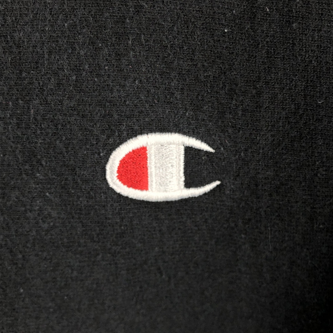 Champion REVERSE WEAVE Reverse Weave Sweat Pullover Hoodie Men's L size cotton black type Vintage Second Hand
