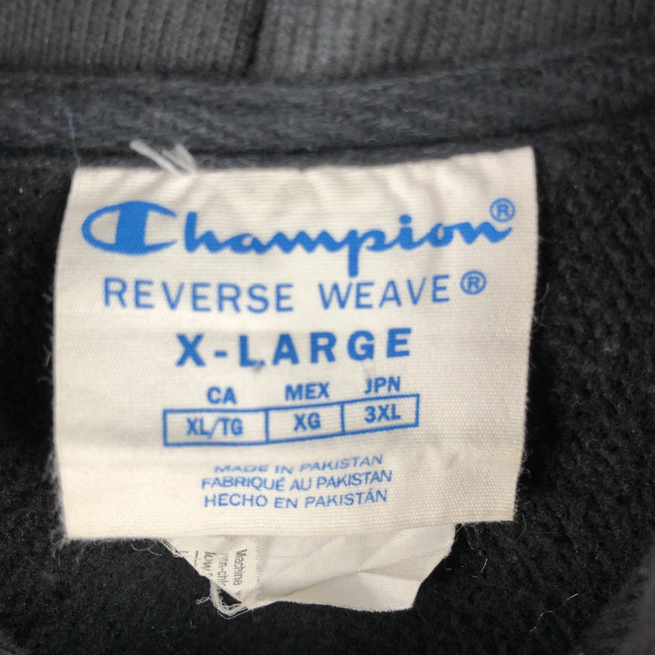 Champion REVERSE WEAVE Reverse Weave Sweat Pullover Hoodie Men's XL cotton black type Vintage Second Hand