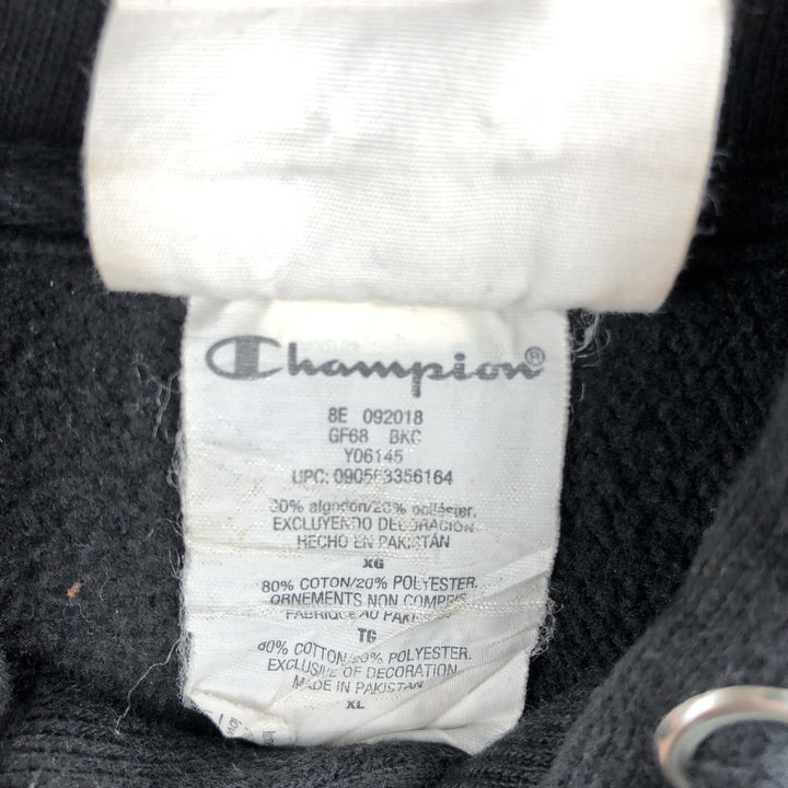 Champion REVERSE WEAVE Reverse Weave Sweat Pullover Hoodie Men's XL cotton black type Vintage Second Hand