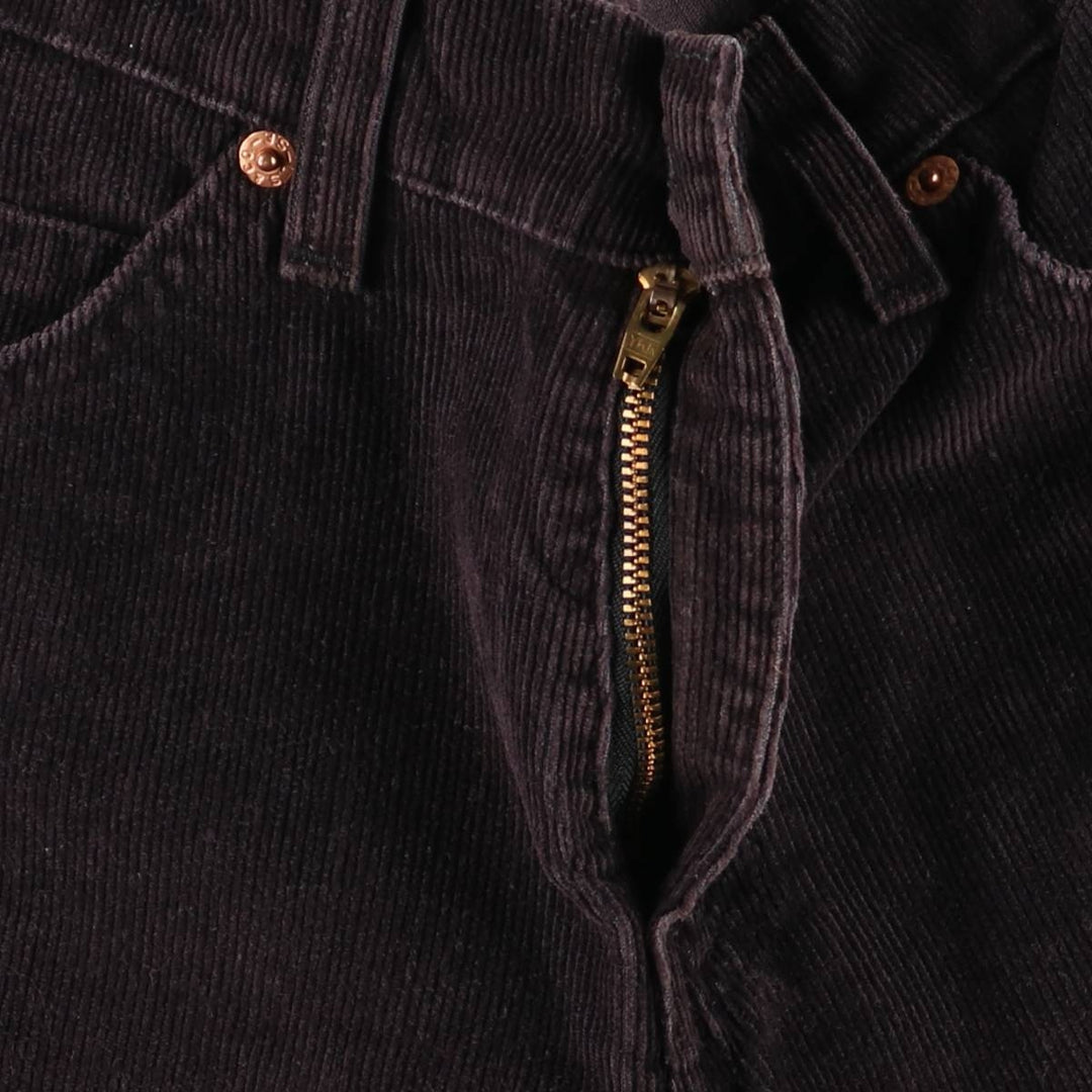 90'S Levi's Bootcut Corduroy Pants, Women's Size M (W26), Vintage cotton black type Vintage Second Hand