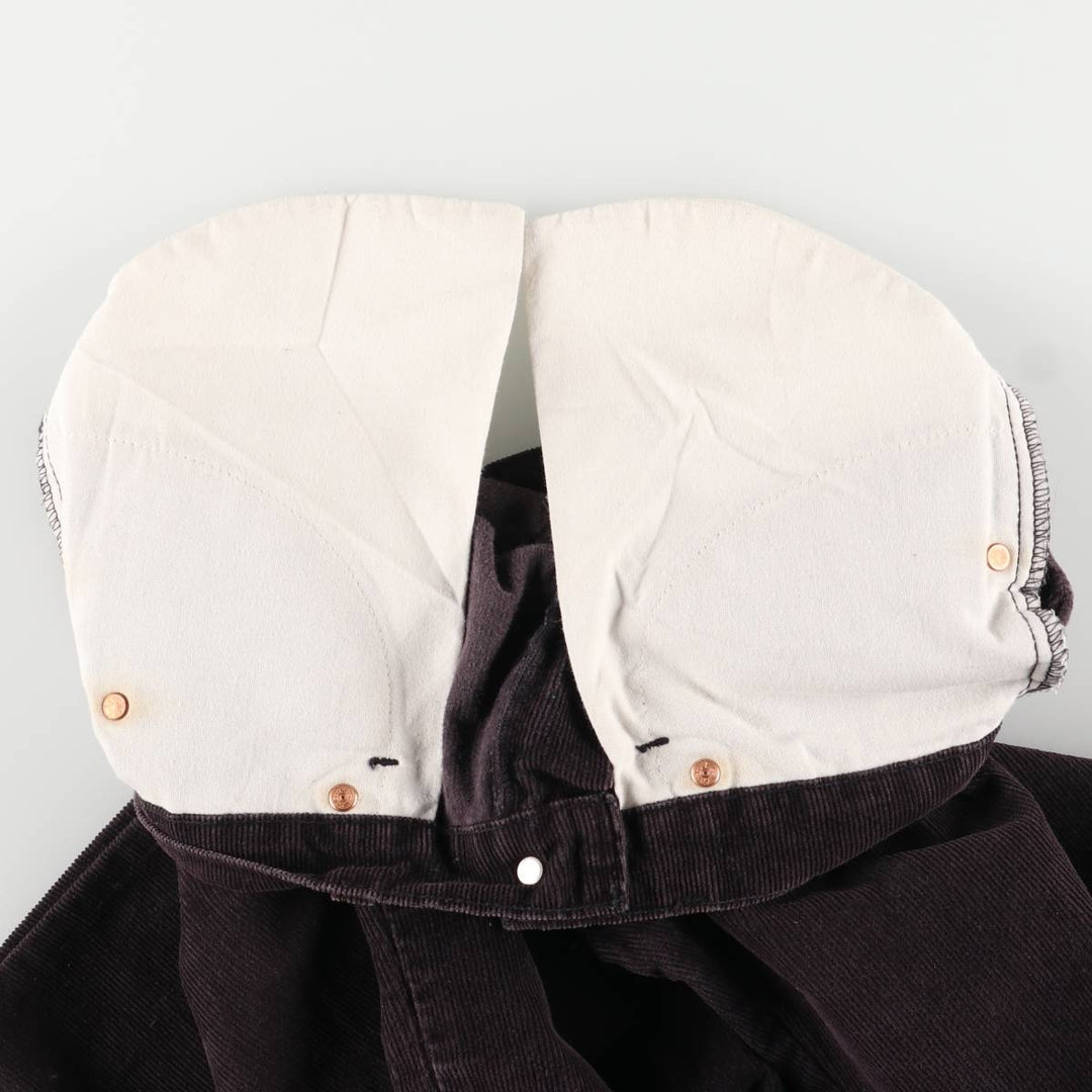 90'S Levi's Bootcut Corduroy Pants, Women's Size M (W26), Vintage cotton black type Vintage Second Hand