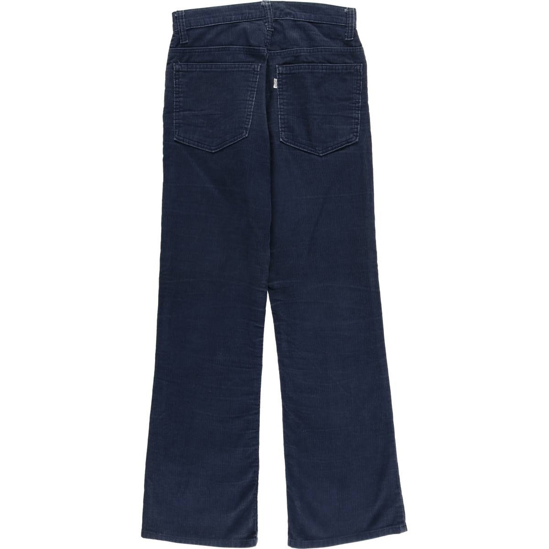 Vintage 1980'S Levi's 517-1517 flare-cut corduroy pants, made in the USA, size L (w28). unclear navy blue type Vintage Second Hand
