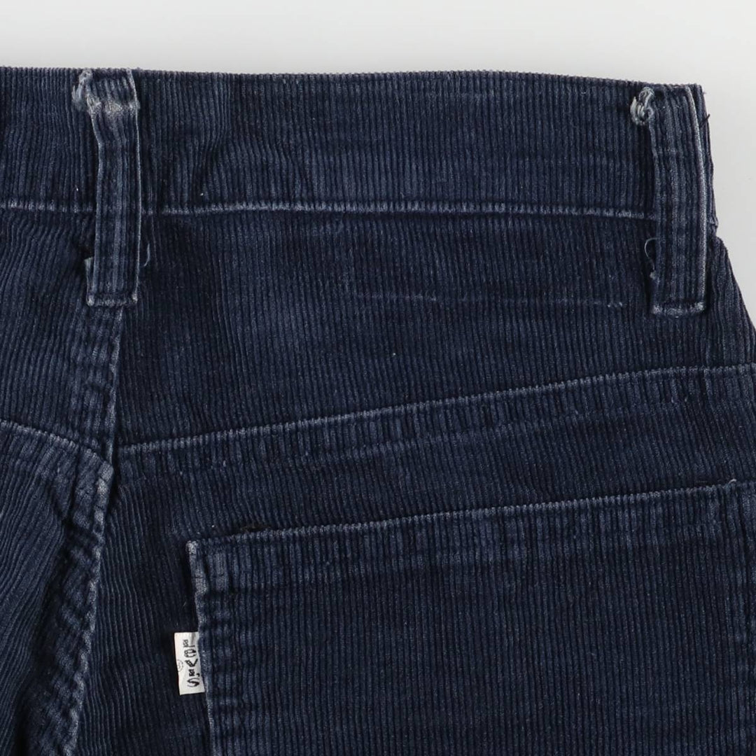 Vintage 1980'S Levi's 517-1517 flare-cut corduroy pants, made in the USA, size L (w28). unclear navy blue type Vintage Second Hand