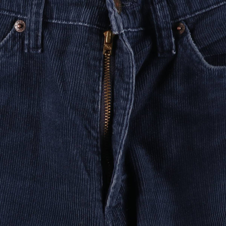 Vintage 1980'S Levi's 517-1517 flare-cut corduroy pants, made in the USA, size L (w28). unclear navy blue type Vintage Second Hand