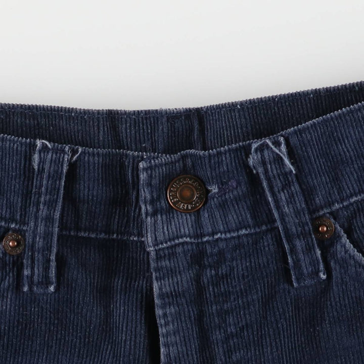 Vintage 1980'S Levi's 517-1517 flare-cut corduroy pants, made in the USA, size L (w28). unclear navy blue type Vintage Second Hand