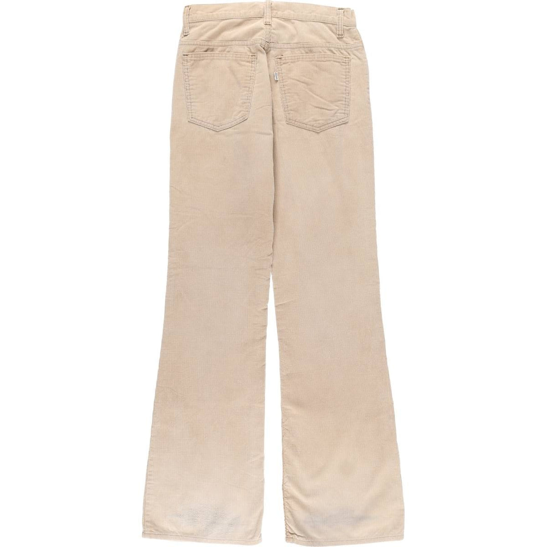 Vintage 1970'S Levi's 746-1523 Flare-Cut Corduroy Pants, Women's Size L (W27) unclear Beige type Vintage Second Hand