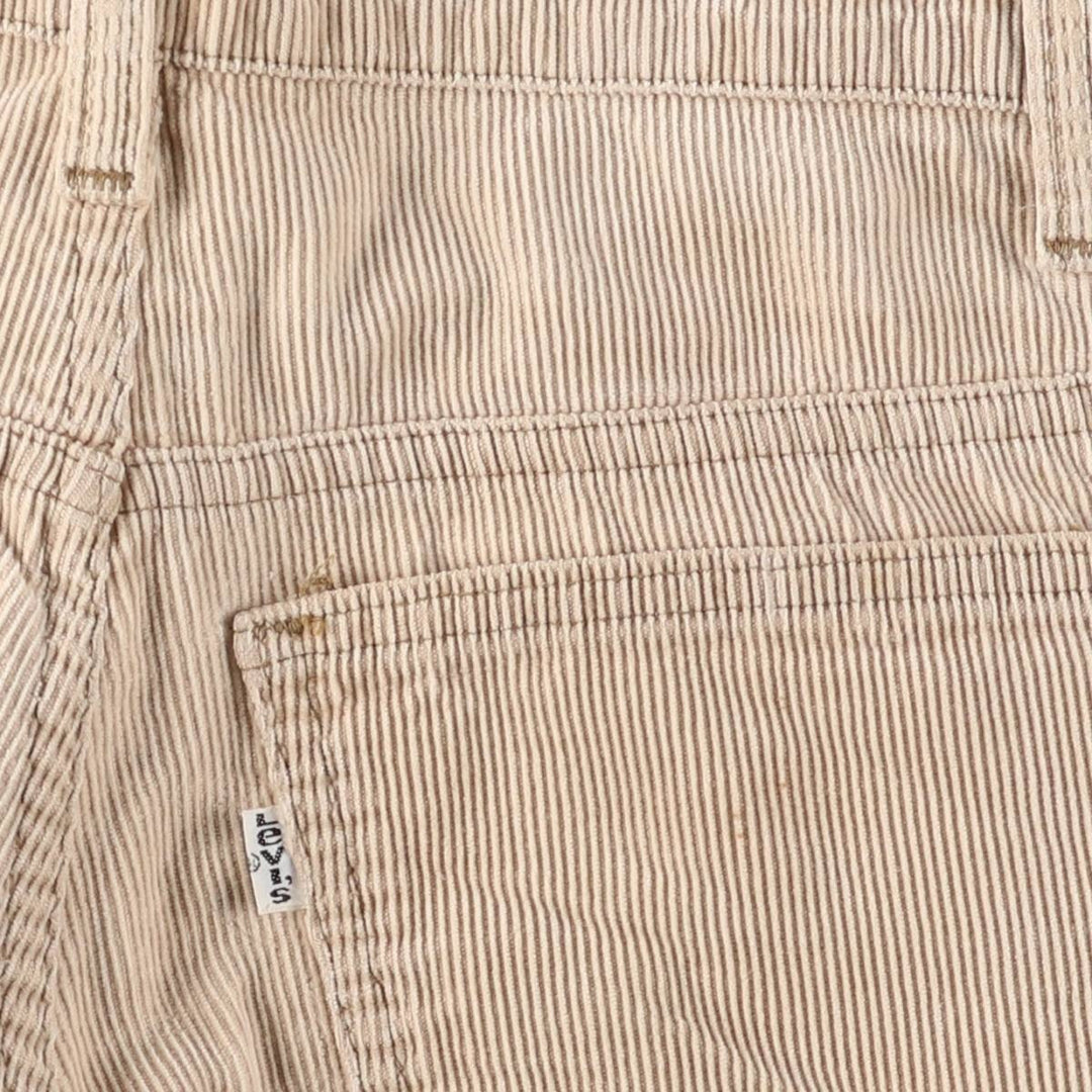 Vintage 1970'S Levi's 746-1523 Flare-Cut Corduroy Pants, Women's Size L (W27) unclear Beige type Vintage Second Hand