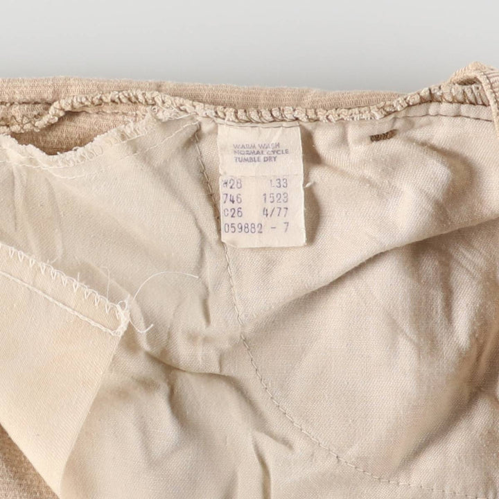 Vintage 1970'S Levi's 746-1523 Flare-Cut Corduroy Pants, Women's Size L (W27) unclear Beige type Vintage Second Hand