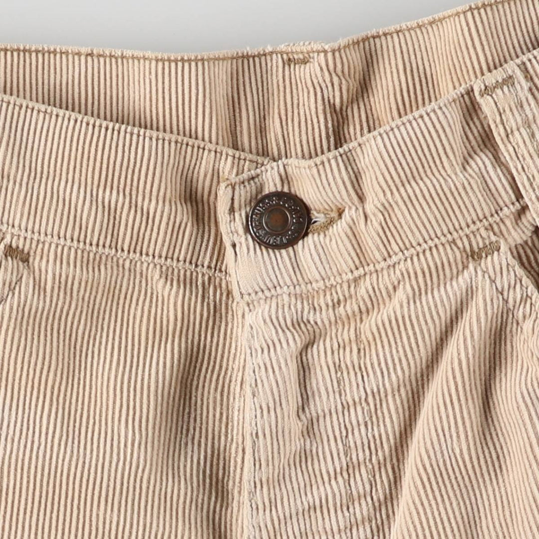 Vintage 1970'S Levi's 746-1523 Flare-Cut Corduroy Pants, Women's Size L (W27) unclear Beige type Vintage Second Hand