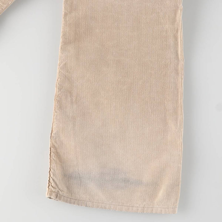 Vintage 1970'S Levi's 746-1523 Flare-Cut Corduroy Pants, Women's Size L (W27) unclear Beige type Vintage Second Hand