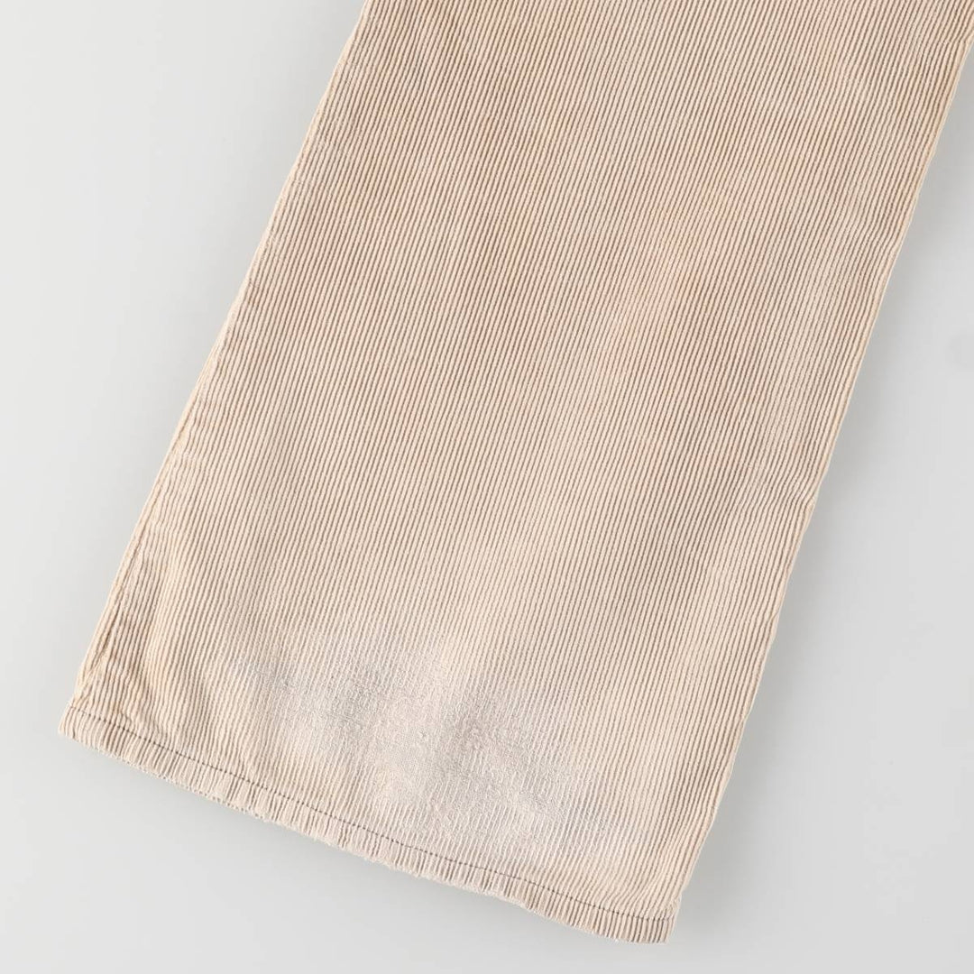 Vintage 1970'S Levi's 746-1523 Flare-Cut Corduroy Pants, Women's Size L (W27) unclear Beige type Vintage Second Hand