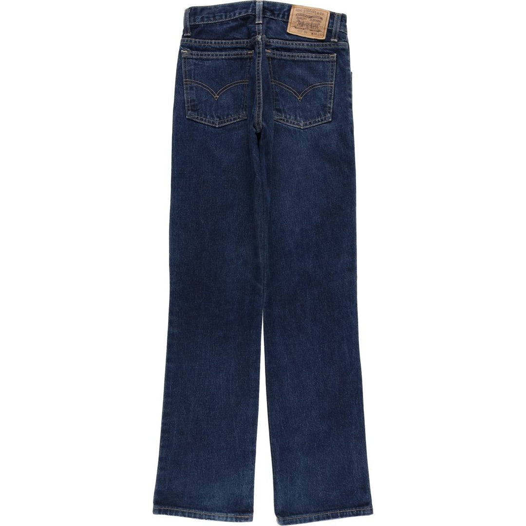 90'S Levi's 607-0401 Euro Model Orange Tab Straight Denim Pants, Women's Size L (W28), Vintage cotton blue type Vintage Second Hand
