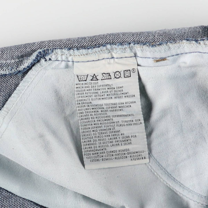 90'S Levi's 607-0401 Euro Model Orange Tab Straight Denim Pants, Women's Size L (W28), Vintage cotton blue type Vintage Second Hand