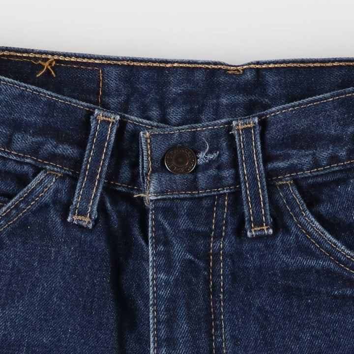 90'S Levi's 607-0401 Euro Model Orange Tab Straight Denim Pants, Women's Size L (W28), Vintage cotton blue type Vintage Second Hand