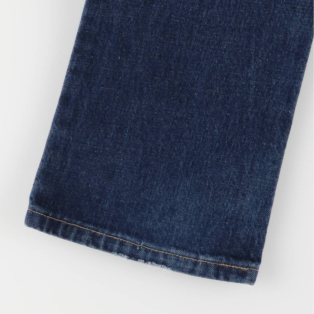 90'S Levi's 607-0401 Euro Model Orange Tab Straight Denim Pants, Women's Size L (W28), Vintage cotton blue type Vintage Second Hand