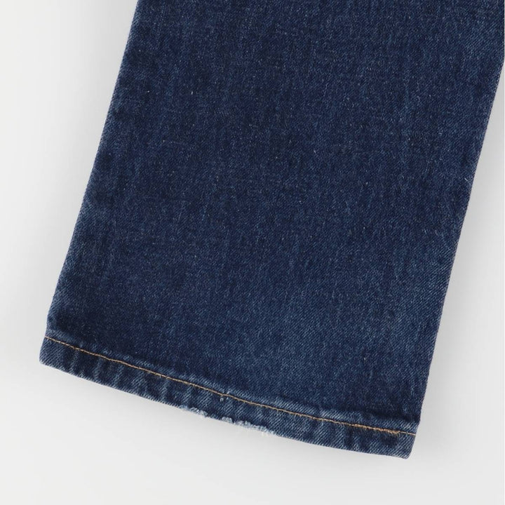 90'S Levi's 607-0401 Euro Model Orange Tab Straight Denim Pants, Women's Size L (W28), Vintage cotton blue type Vintage Second Hand