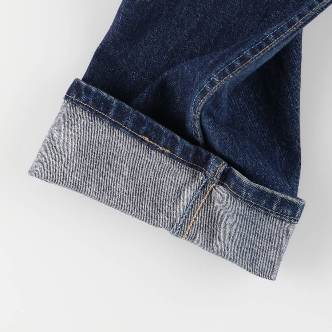 90'S Levi's 607-0401 Euro Model Orange Tab Straight Denim Pants, Women's Size L (W28), Vintage cotton blue type Vintage Second Hand
