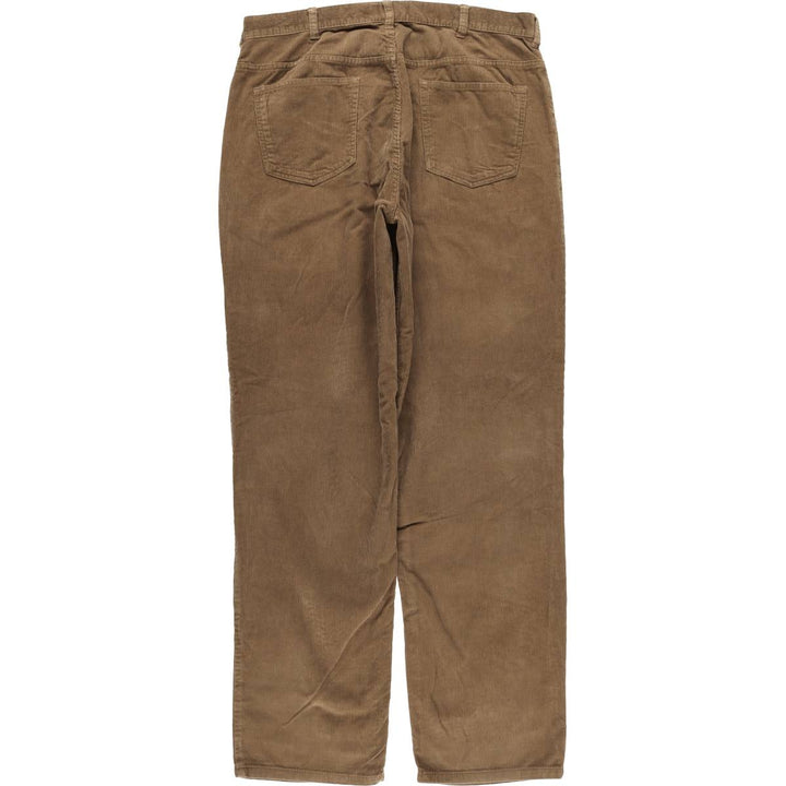 St. John's Bay Men's Corduroy Pants, Size 34 cotton brown type Vintage Second Hand