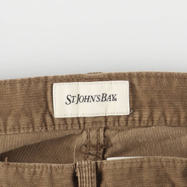 St. John's Bay Men's Corduroy Pants, Size 34 cotton brown type Vintage Second Hand
