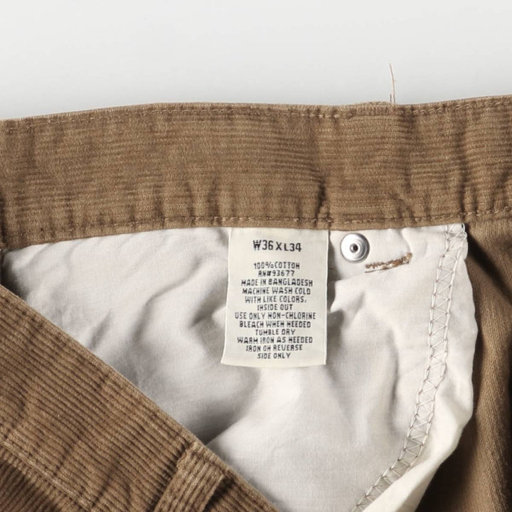 St. John's Bay Men's Corduroy Pants, Size 34 cotton brown type Vintage Second Hand