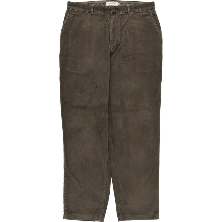 J.Crew Men's Corduroy Pants, Size W33 cotton Khaki type sage green Vintage Second Hand