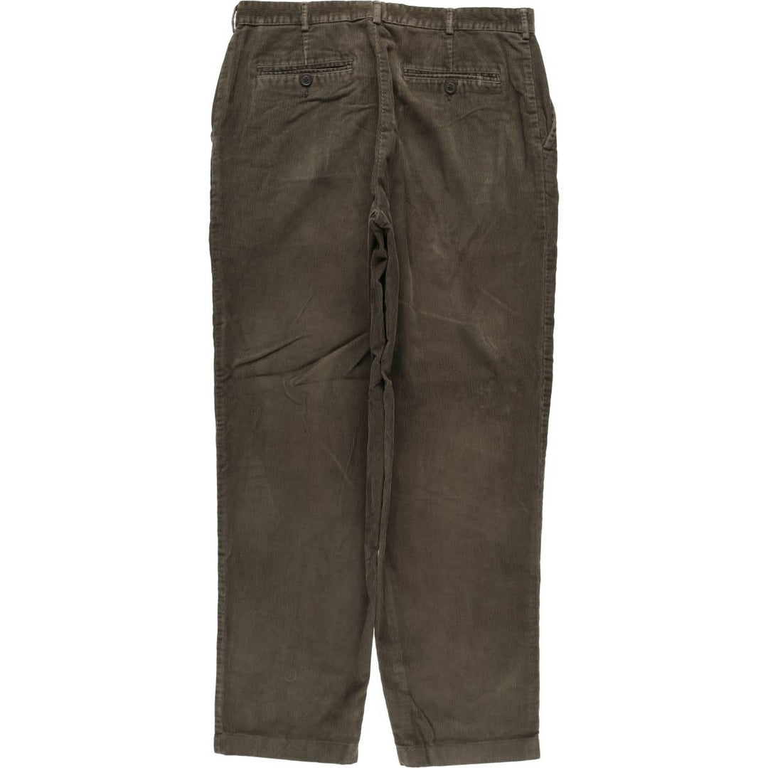 J.Crew Men's Corduroy Pants, Size W33 cotton Khaki type sage green Vintage Second Hand