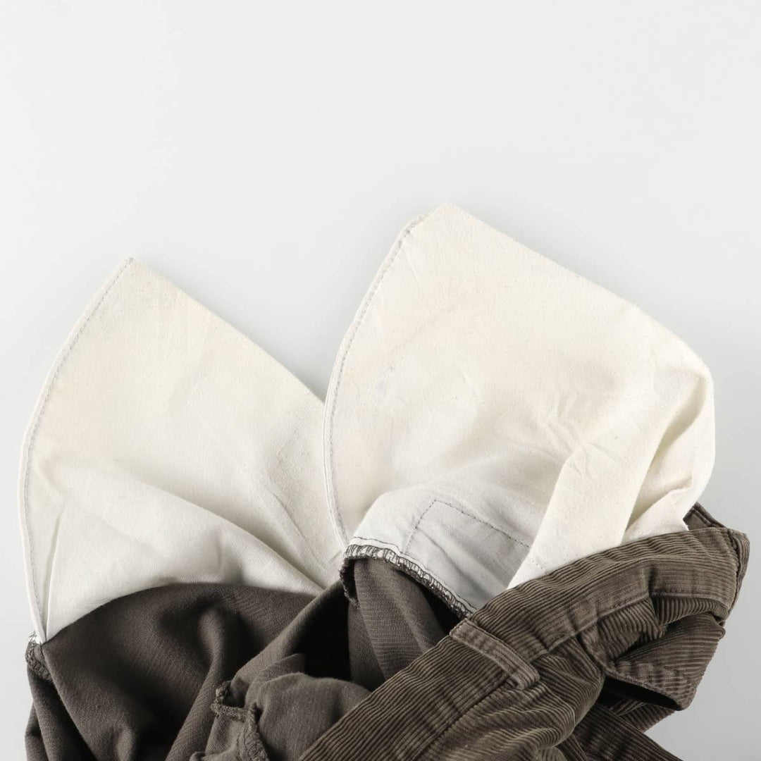 J.Crew Men's Corduroy Pants, Size W33 cotton Khaki type sage green Vintage Second Hand