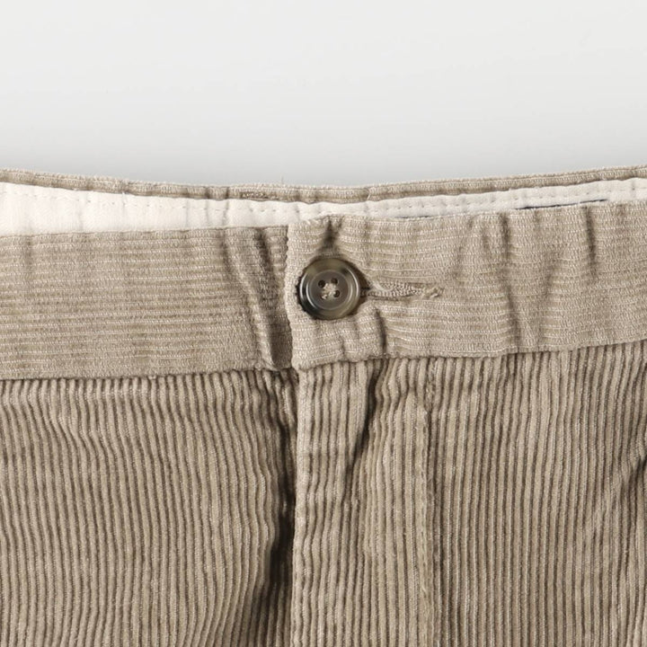 90s-00'S Eddie Bauer Two-pleat Corduroy Pants, Men's, Size W35, Vintage cotton brown type Vintage Second Hand