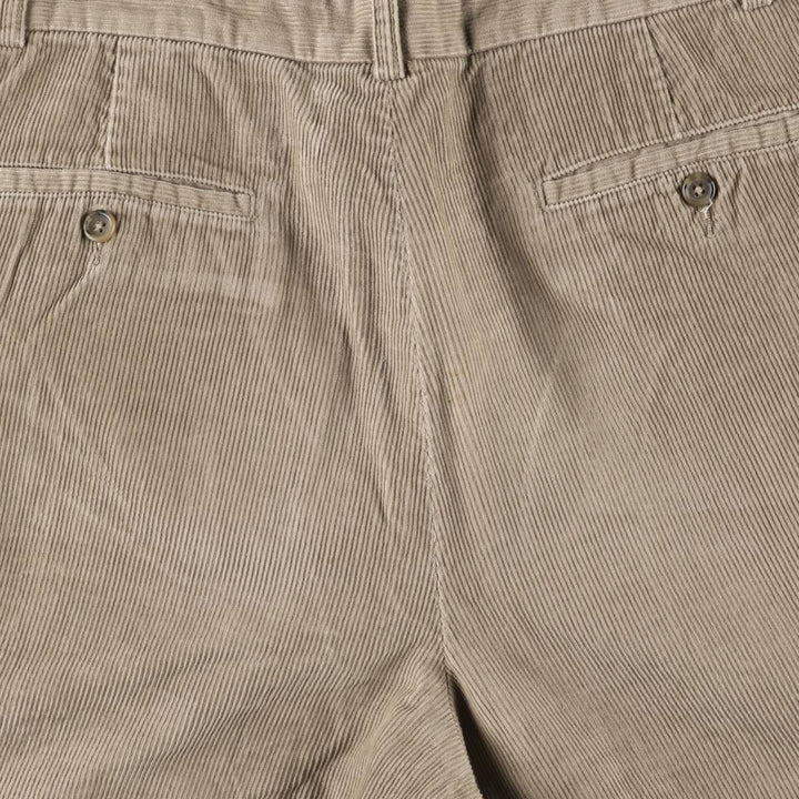 90s-00'S Eddie Bauer Two-pleat Corduroy Pants, Men's, Size W35, Vintage cotton brown type Vintage Second Hand