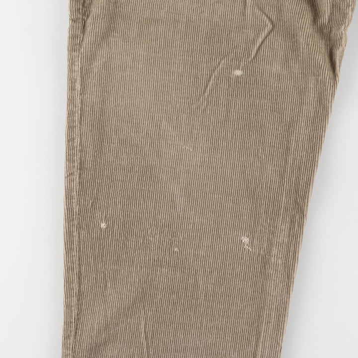 90s-00'S Eddie Bauer Two-pleat Corduroy Pants, Men's, Size W35, Vintage cotton brown type Vintage Second Hand