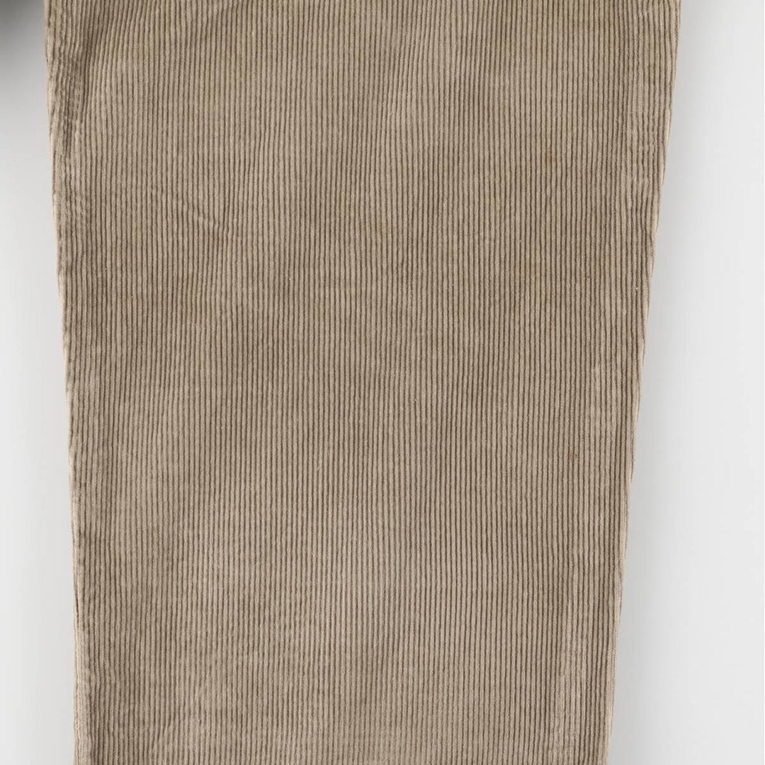 90s-00'S Eddie Bauer Two-pleat Corduroy Pants, Men's, Size W35, Vintage cotton brown type Vintage Second Hand