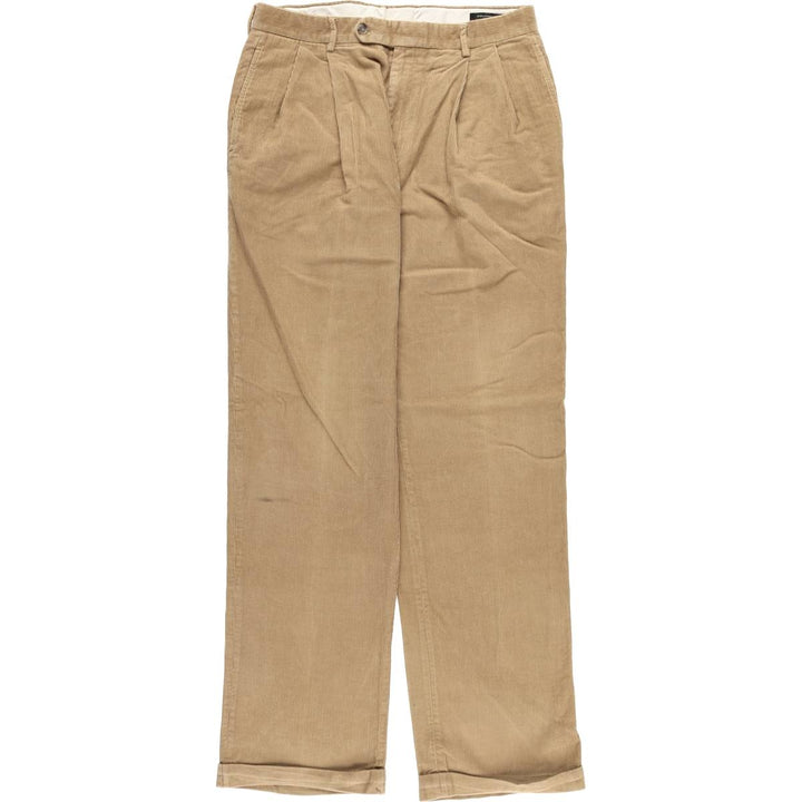JOS.A.BANK Two-pleat Corduroy Pants, Men's, Size W32 unclear beige type brown Vintage Second Hand