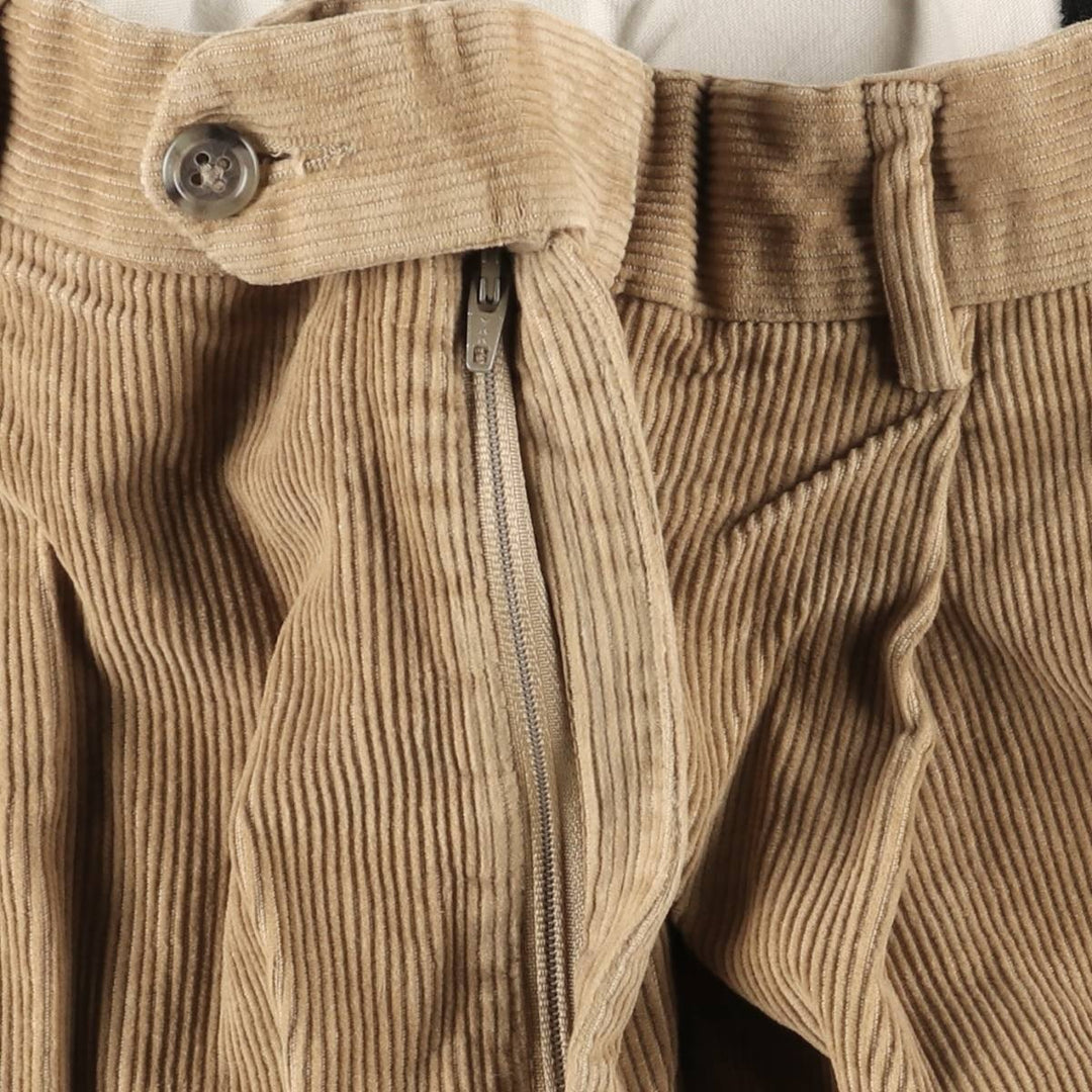 JOS.A.BANK Two-pleat Corduroy Pants, Men's, Size W32 unclear beige type brown Vintage Second Hand