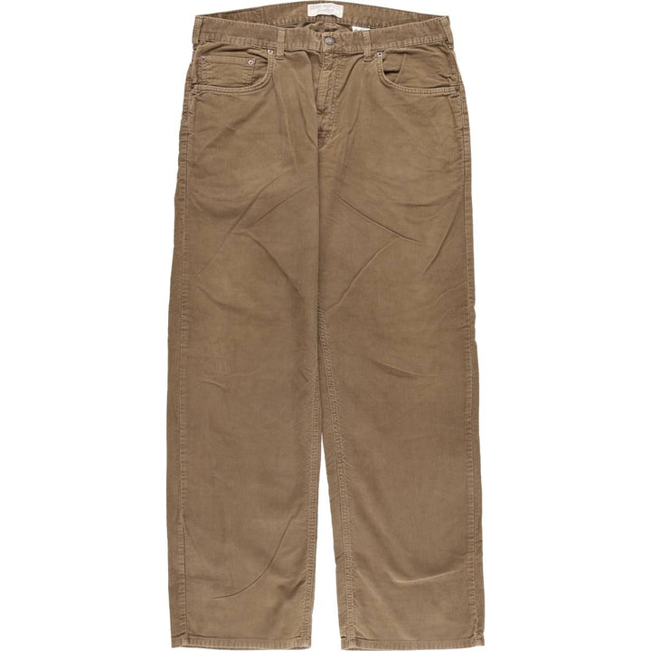 Levi's Loose Straight Corduroy Pants, Men's, Size 37 cotton brown type Vintage Second Hand