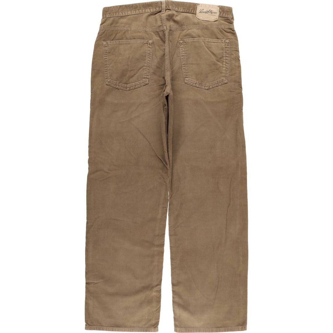 Levi's Loose Straight Corduroy Pants, Men's, Size 37 cotton brown type Vintage Second Hand