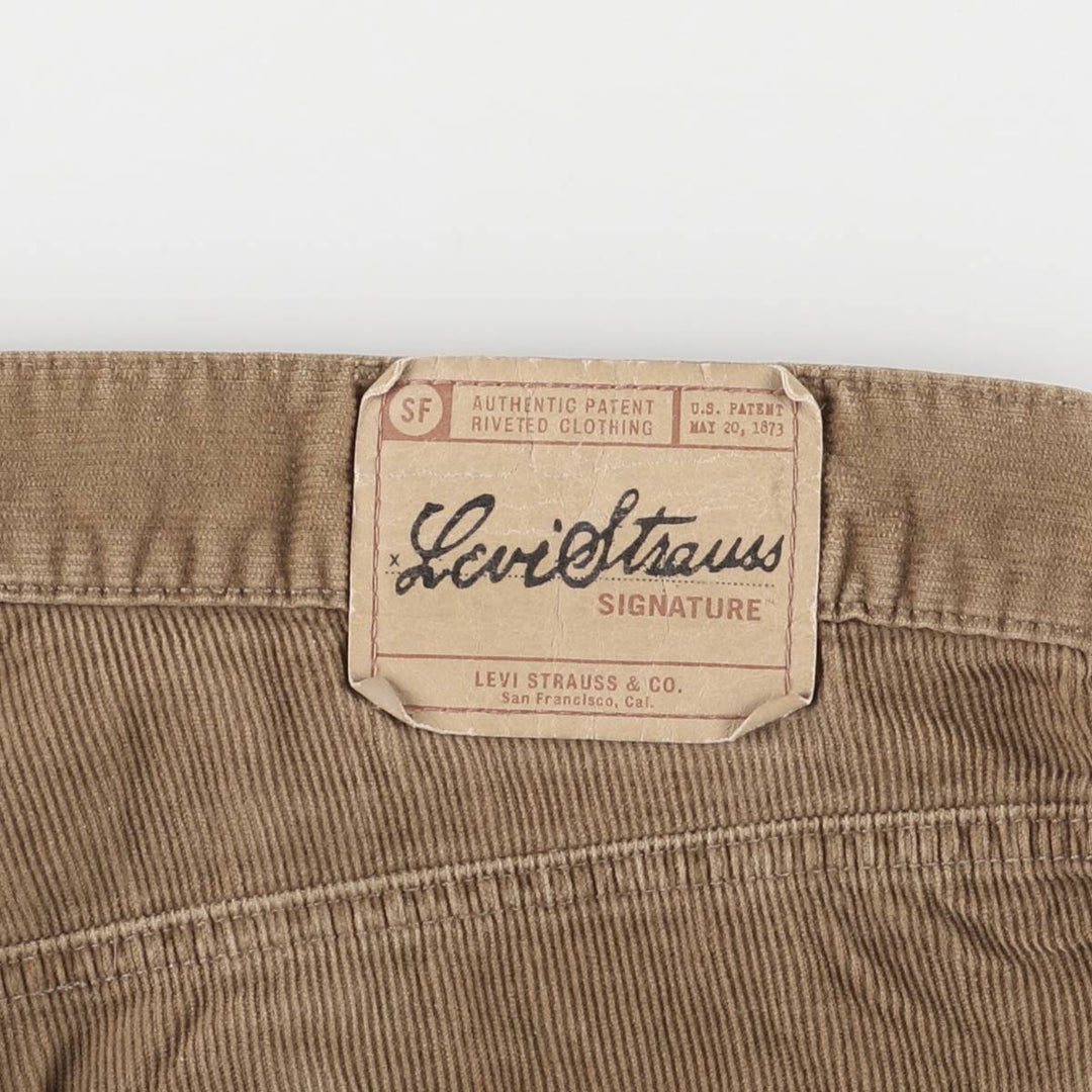 Levi's Loose Straight Corduroy Pants, Men's, Size 37 cotton brown type Vintage Second Hand