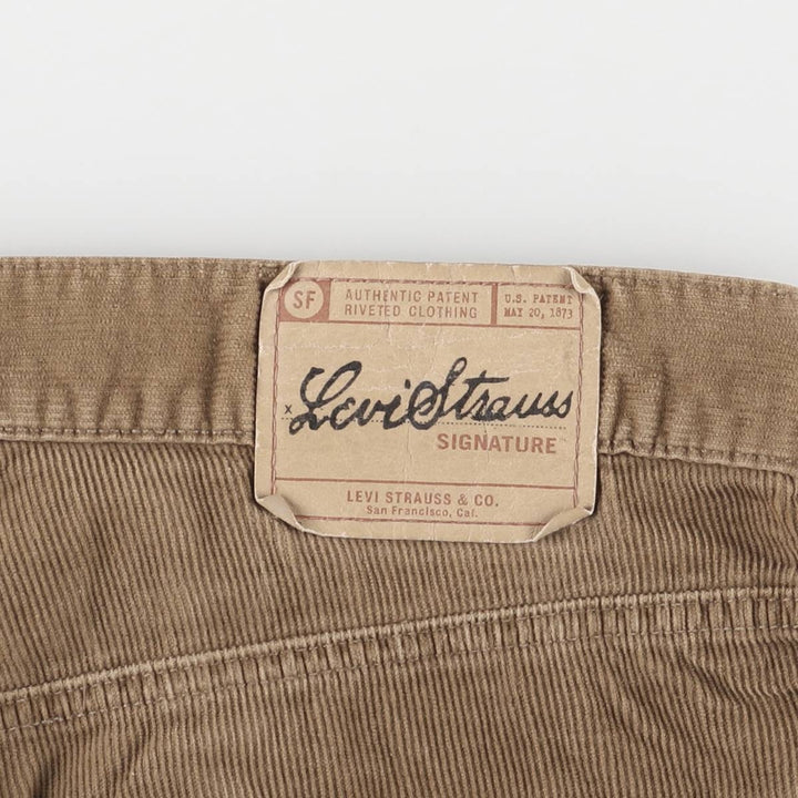 Levi's Loose Straight Corduroy Pants, Men's, Size 37 cotton brown type Vintage Second Hand