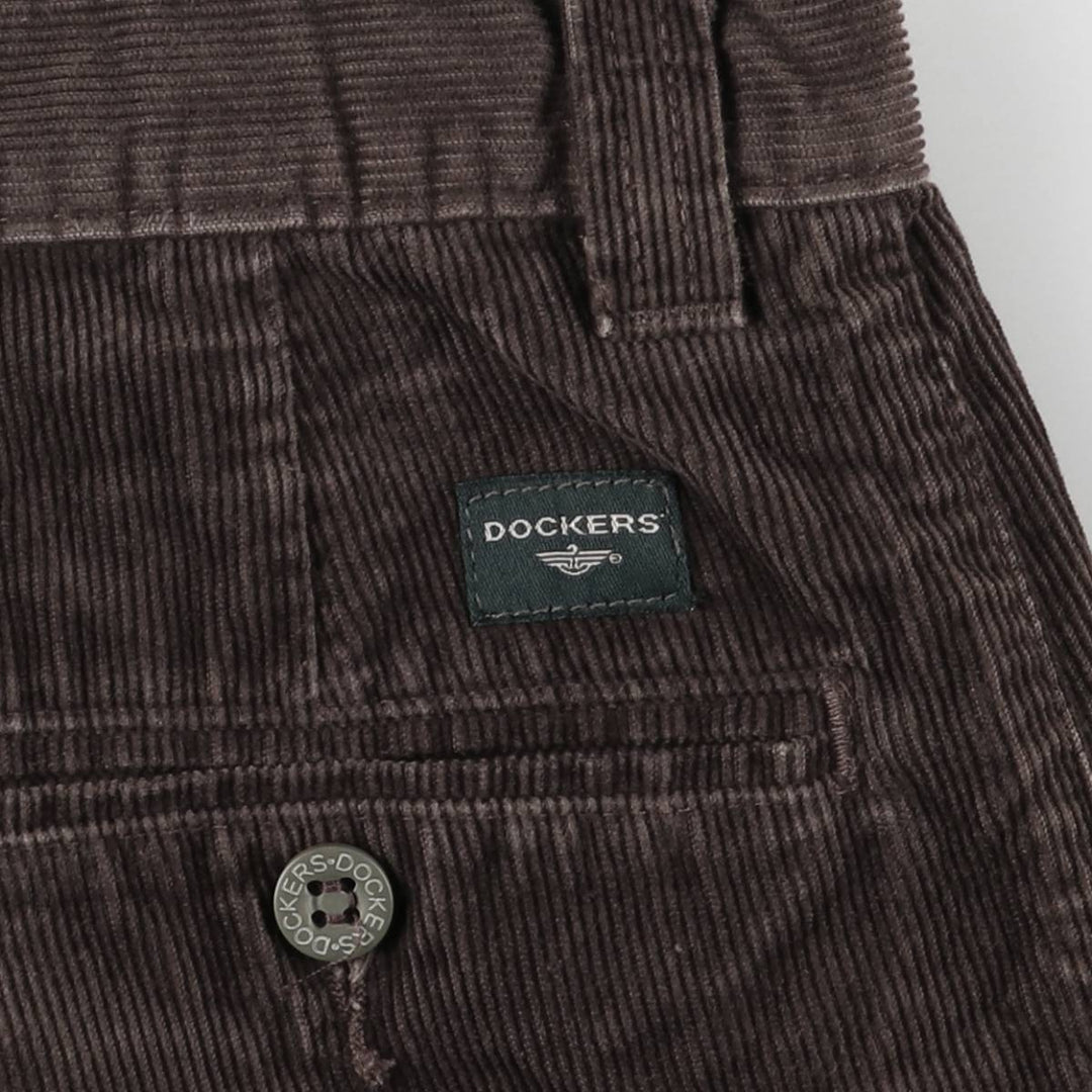 Dockers Khakis Corduroy Pants, Men's, Size W32 cotton brown type Vintage Second Hand