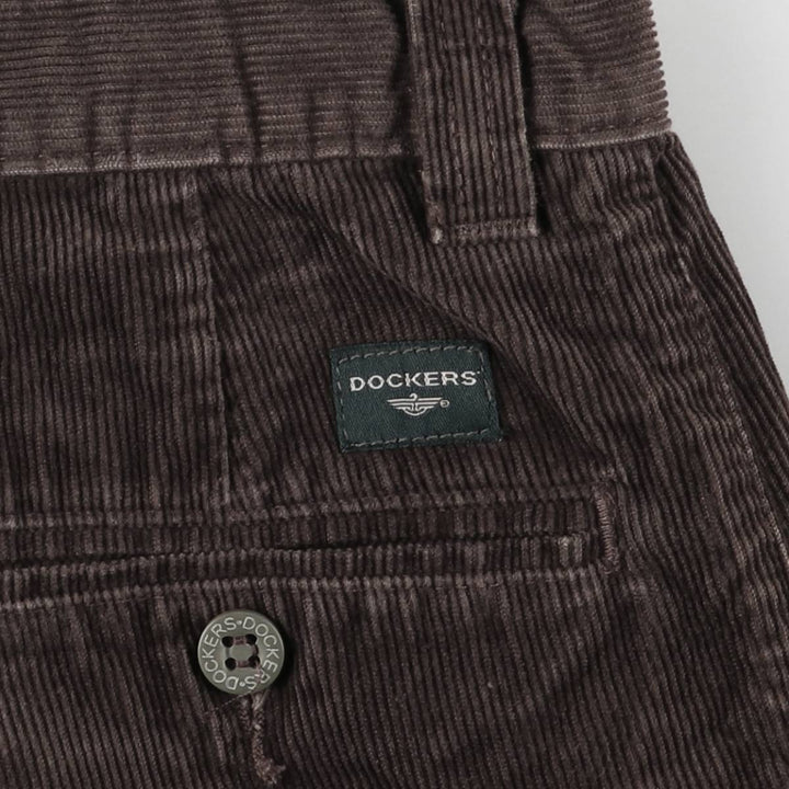 Dockers Khakis Corduroy Pants, Men's, Size W32 cotton brown type Vintage Second Hand