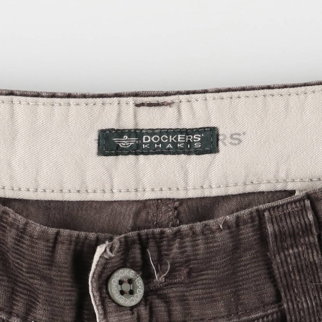 Dockers Khakis Corduroy Pants, Men's, Size W32 cotton brown type Vintage Second Hand