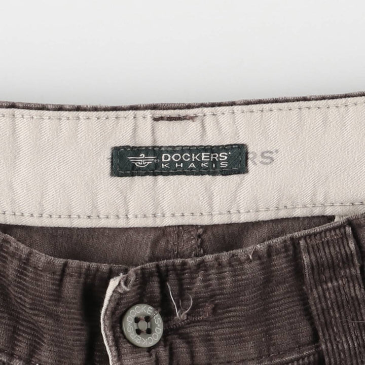 Dockers Khakis Corduroy Pants, Men's, Size W32 cotton brown type Vintage Second Hand
