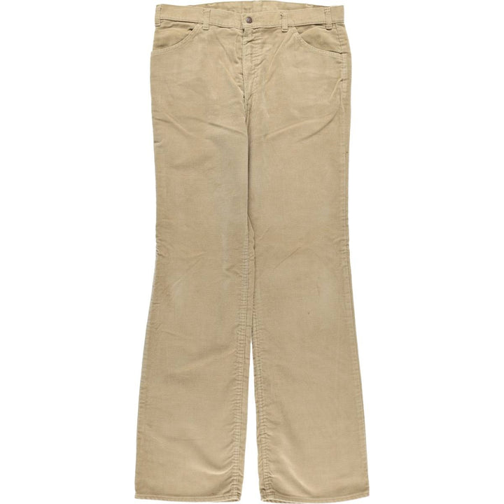 Vintage Levi's 575 Flare-Cut Corduroy Pants from the 1970'S and 1980s, Men's Size W35 unclear Beige type Vintage Second Hand
