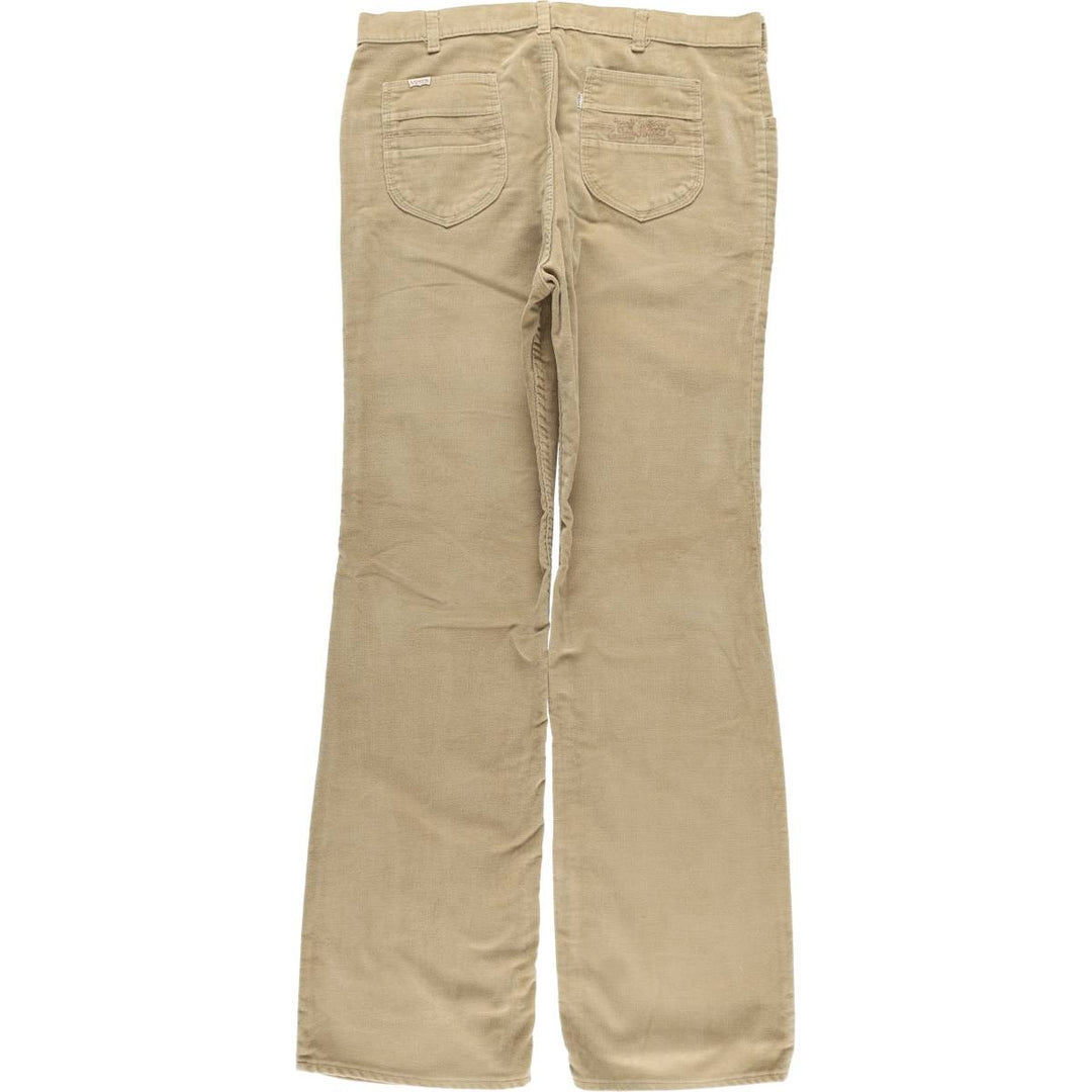 Vintage Levi's 575 Flare-Cut Corduroy Pants from the 1970'S and 1980s, Men's Size W35 unclear Beige type Vintage Second Hand