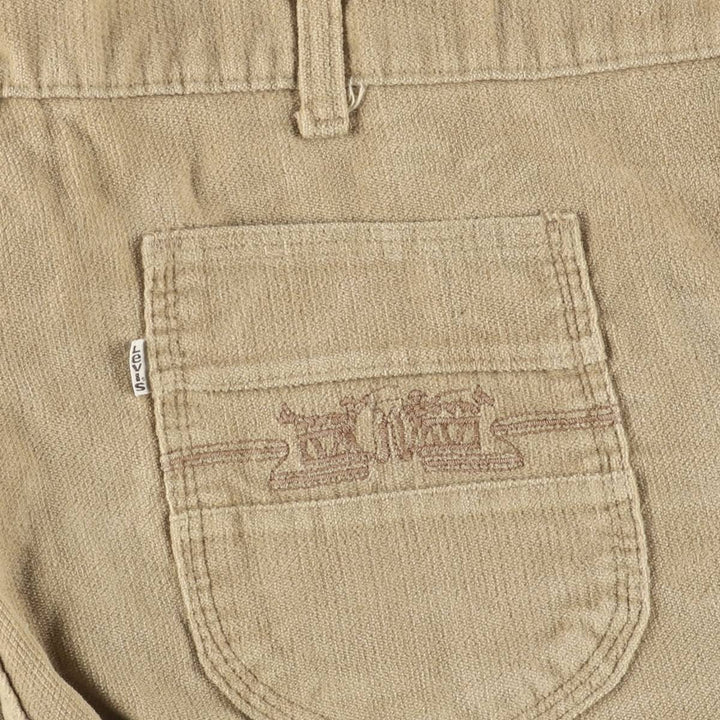 Vintage Levi's 575 Flare-Cut Corduroy Pants from the 1970'S and 1980s, Men's Size W35 unclear Beige type Vintage Second Hand