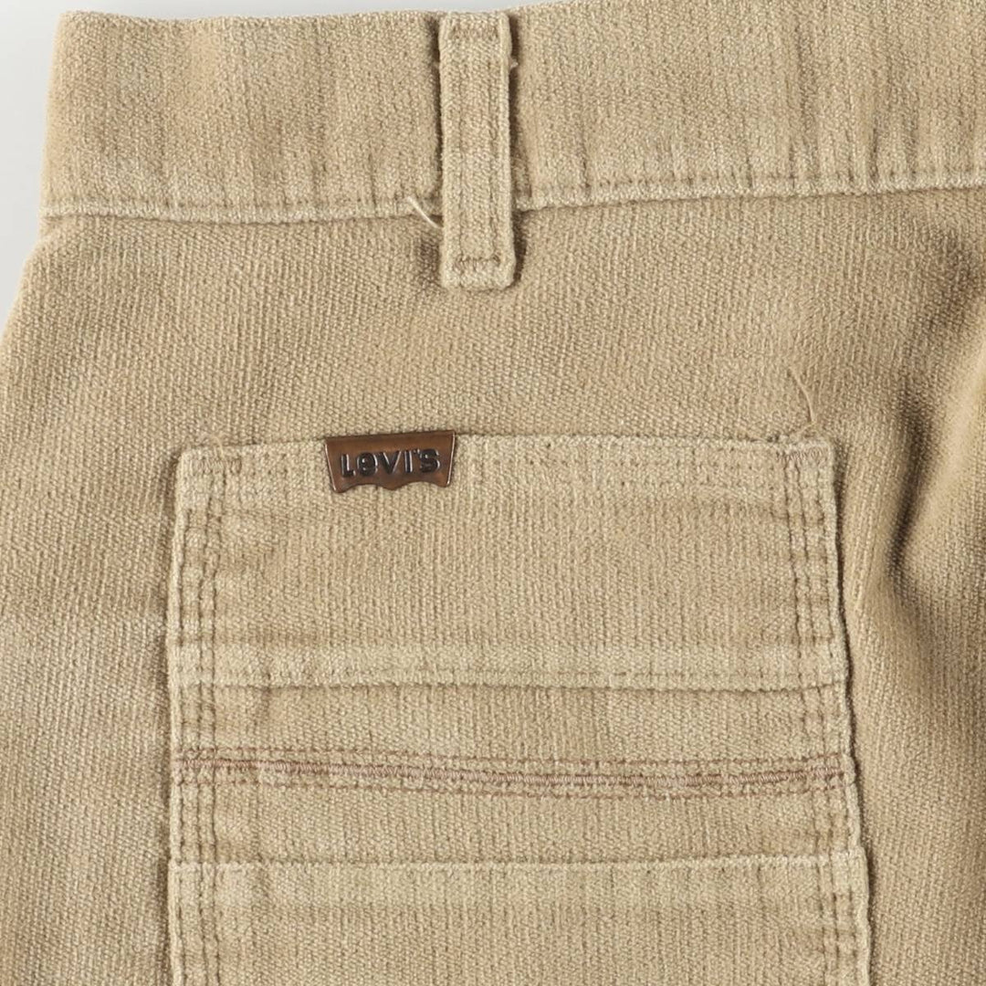 Vintage Levi's 575 Flare-Cut Corduroy Pants from the 1970'S and 1980s, Men's Size W35 unclear Beige type Vintage Second Hand