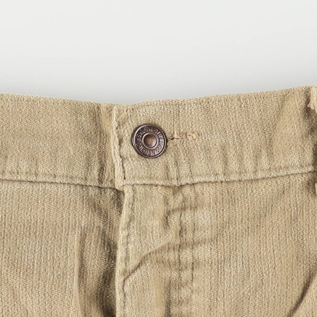 Vintage Levi's 575 Flare-Cut Corduroy Pants from the 1970'S and 1980s, Men's Size W35 unclear Beige type Vintage Second Hand