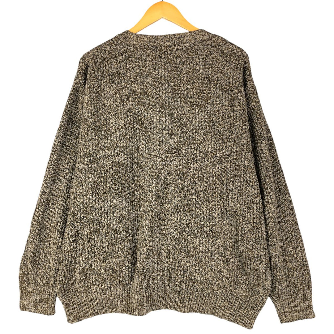Eddie Bauer Cotton Knit Cardigan, Made in USA, Men's Size M cotton Beige type Vintage Second Hand