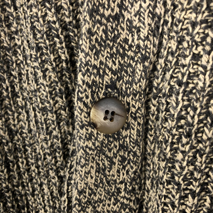 Eddie Bauer Cotton Knit Cardigan, Made in USA, Men's Size M cotton Beige type Vintage Second Hand